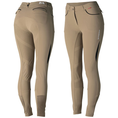 B Vertigo Ladies Marla Mid-Rise Silicone Full Seat Breeches