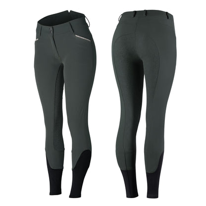 Horze Ladies Dia Crystal Detailed Silicone Full Seat Breeches