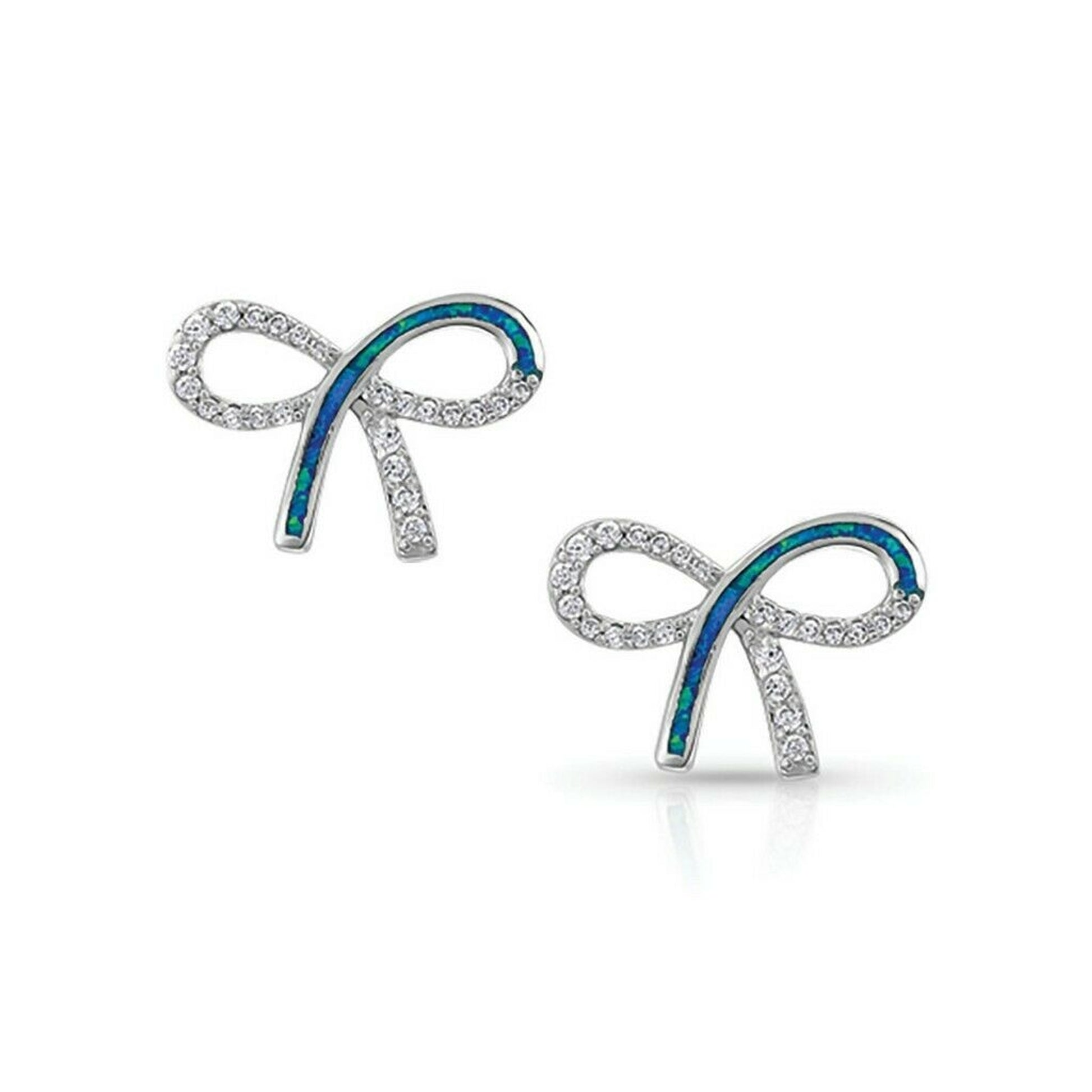 Montana Silversmiths A Perfect Opal Bow Drop Earrings
