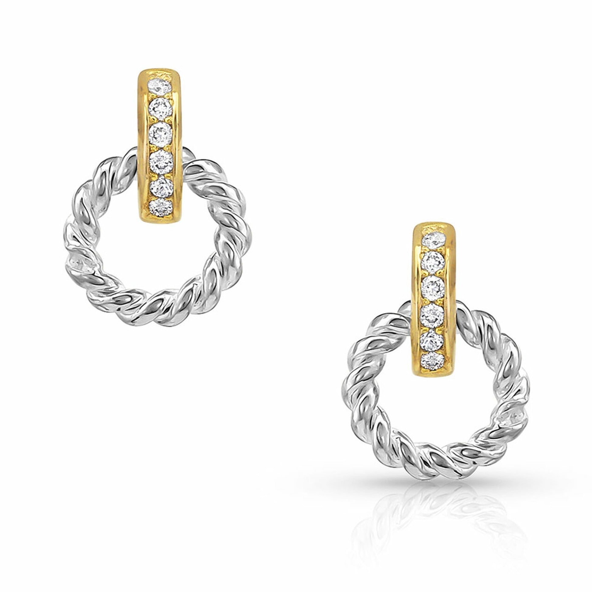 Montana Silversmiths Two Tone Earrings