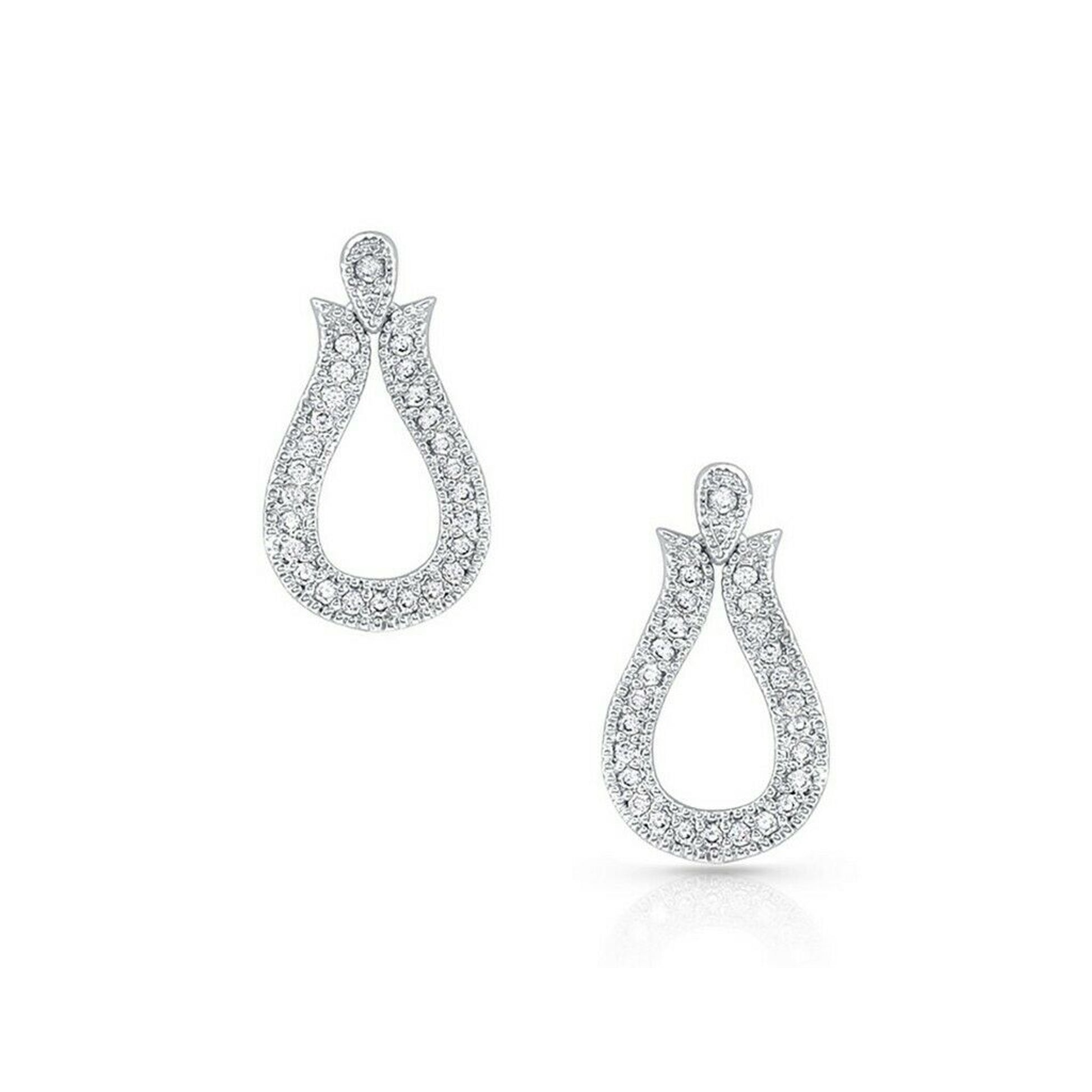 Montana Silversmiths Glittering Yoke Crystal Earrings
