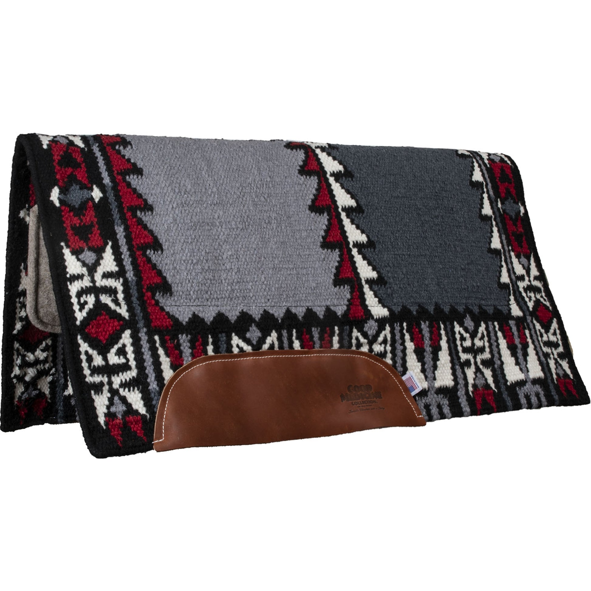 Mustang No Fear Saddle Pad with Tan Wool Felt Bottom