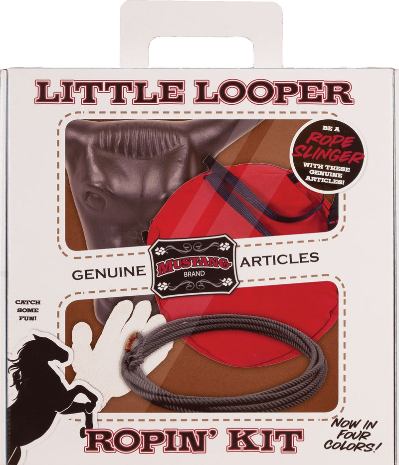 Mustang Little Looper Roping Kit (Steer Head, Bag, Rope, Glove)