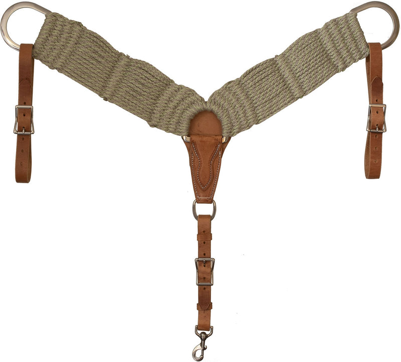 Mustang BAMTEX Bamboo Cord Breast Collar with Leather Tugs