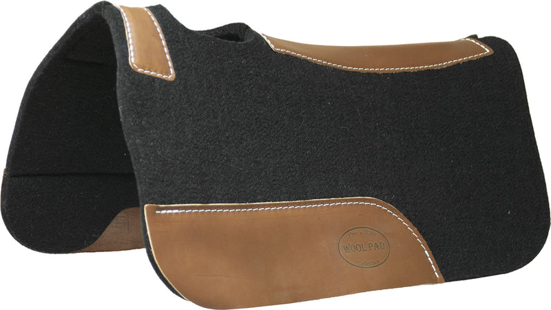 Mustang Contoured Wool Pony Pad with Top Grain Wear Leathers