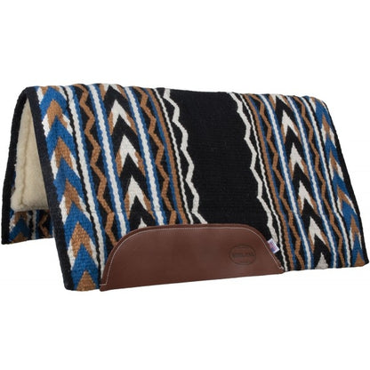 Mustang Arrowhead Wool Show Saddle Pad with Fleece Bottom