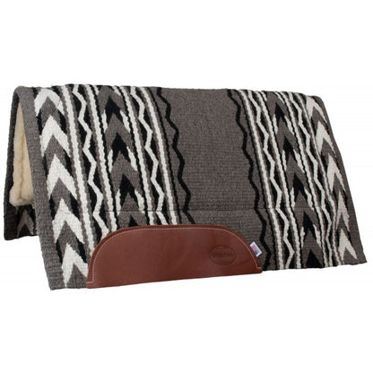 Mustang Arrowhead Wool Show Saddle Pad with Fleece Bottom