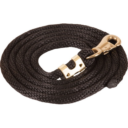 Mustang Poly Lead Rope with 1" Brass Plated Bull Snap