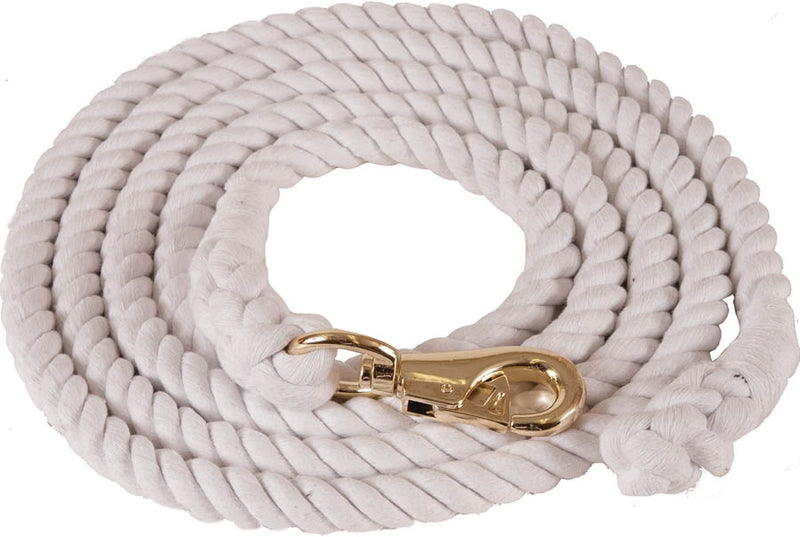 Mustang Cotton Lead with Brass Plated 1" Bull Snap