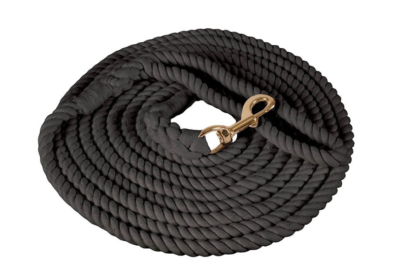 Mustang Cotton Lunge Line with 1-1/8" Brass Plated Bolt Snap