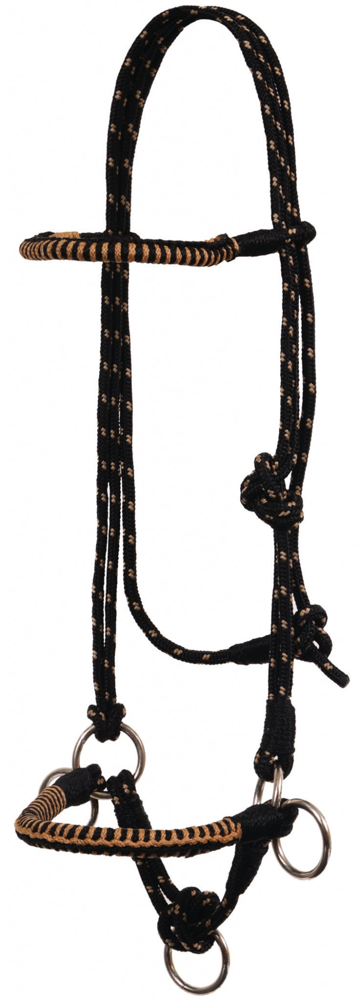 Mustang Side Pull Rope Halter with Braided Nose