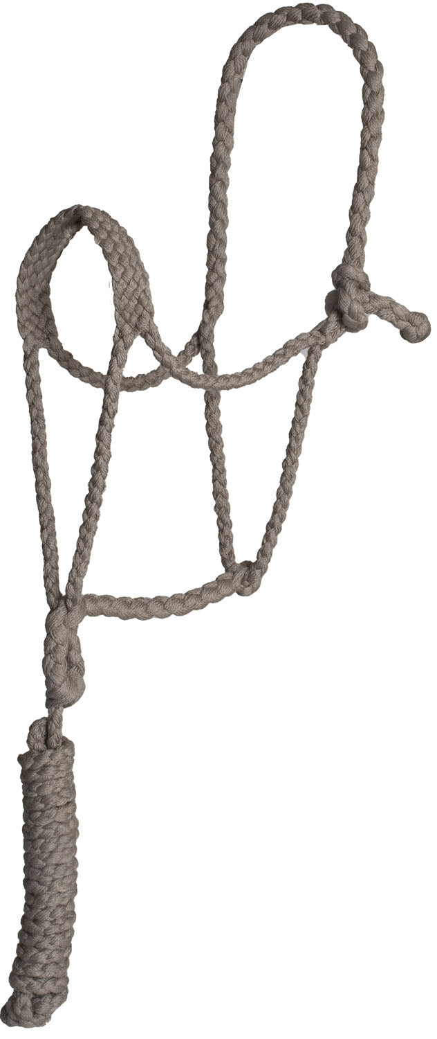 Mustang BAMTEX Flat Braid Bamboo Mule Tape Halter with 10' Lead