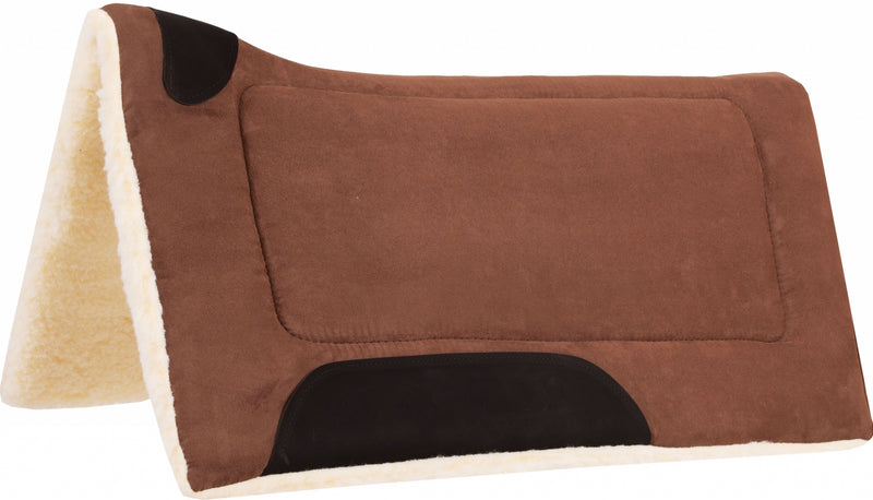 Mustang Faux Suede Contoured Pad with Economy Fleece Bottom