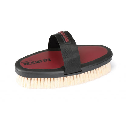 Ezi-Groom by Shires Grip Body Brush With Goat Hair