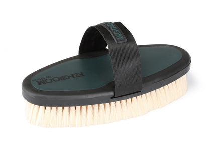 Ezi-Groom by Shires Grip Body Brush With Goat Hair