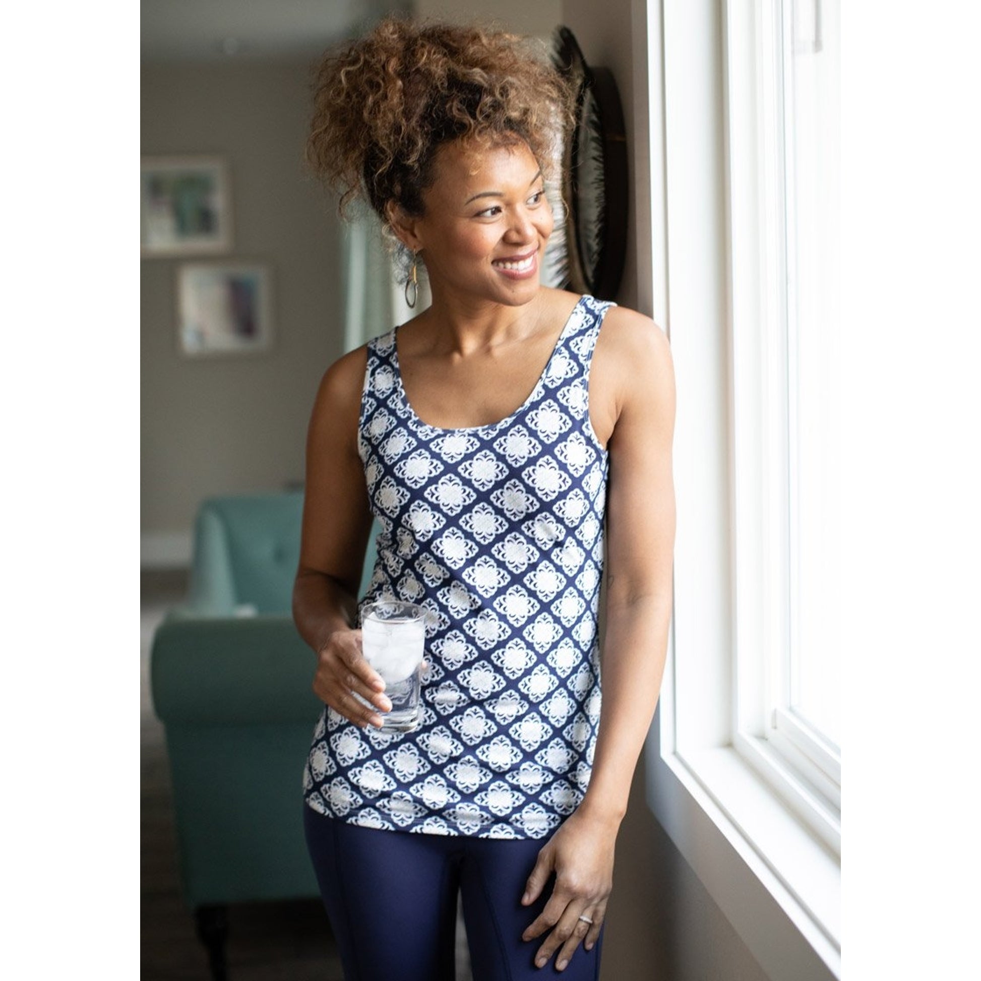 EQL by Kerrits Ladies Organic Cotton Printed Tank Top