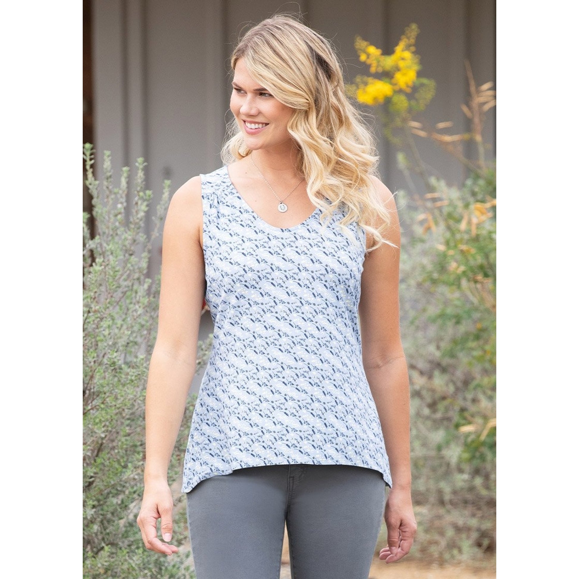 EQL by Kerrits Ladies Keyhole Flowy Tank Top