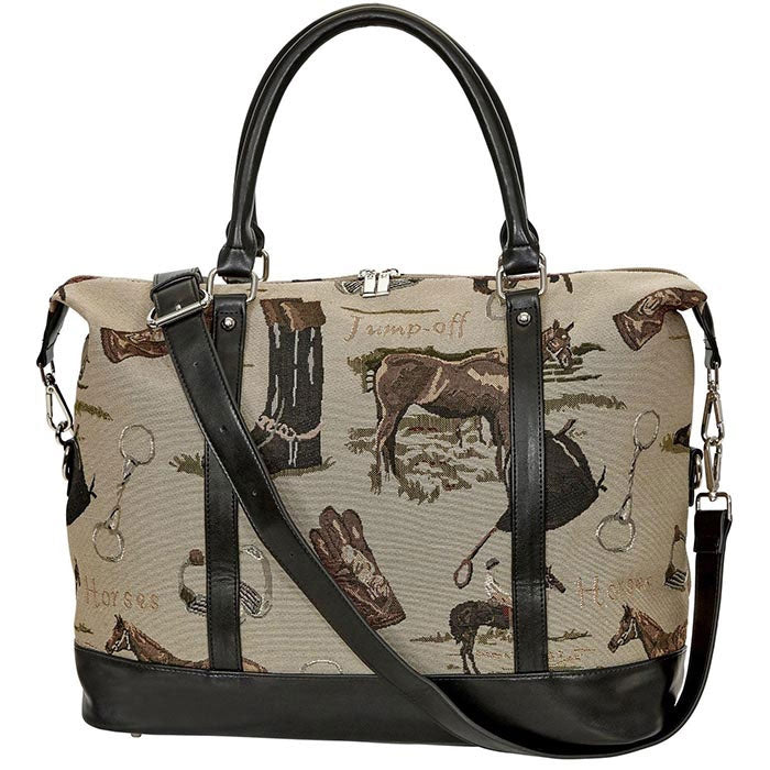 AWST Int'l Equestrian Tapestry Pattern- Travel Bag