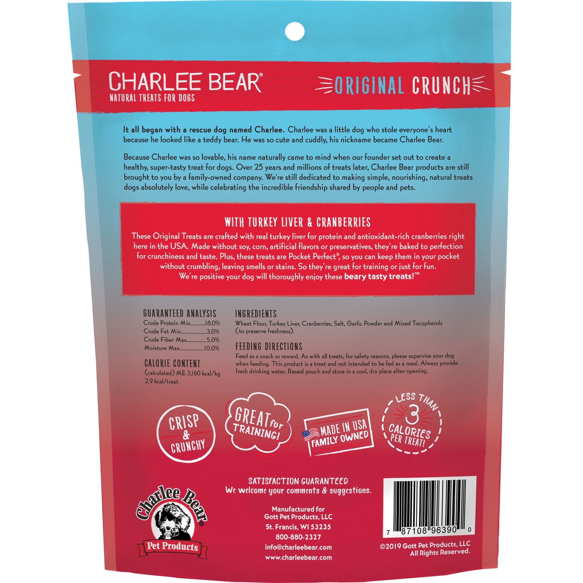 Charlee Bear Original Crunch Dog Treats