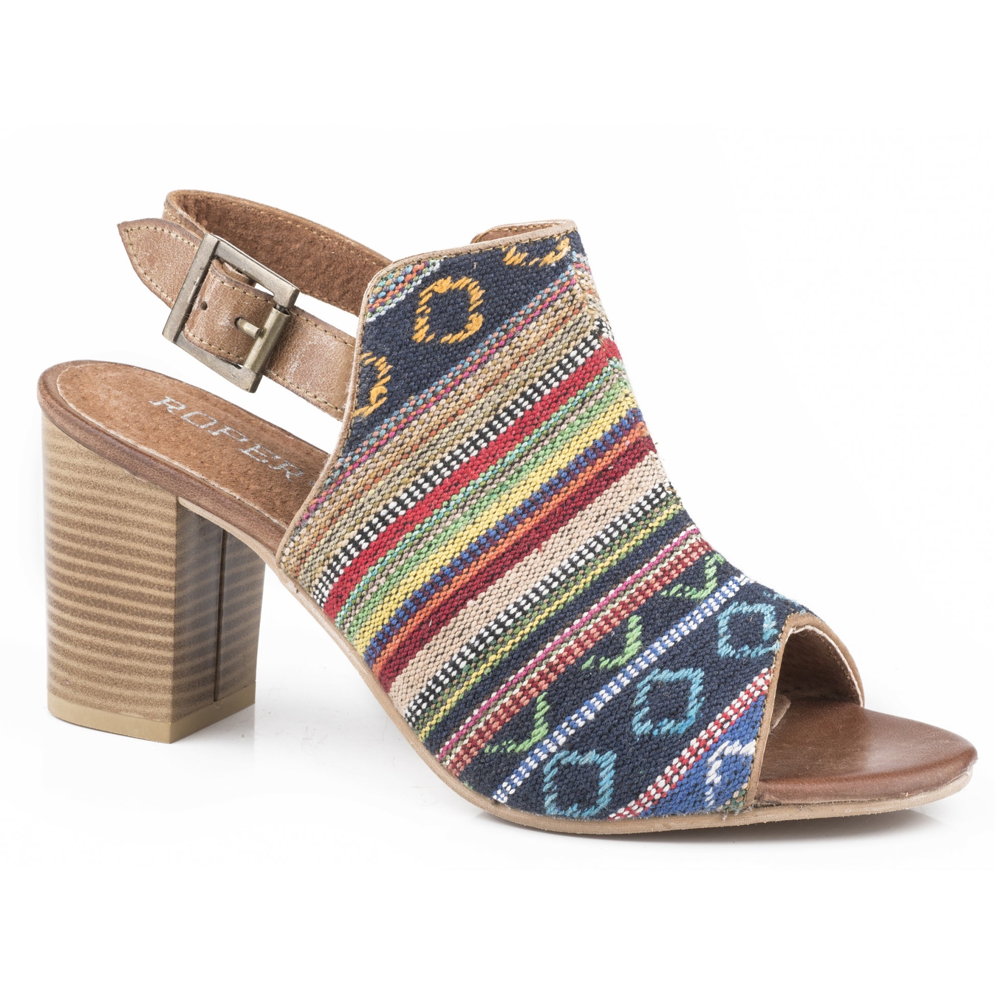 Roper Ladies Mika Open Toe Mule with Back Strap