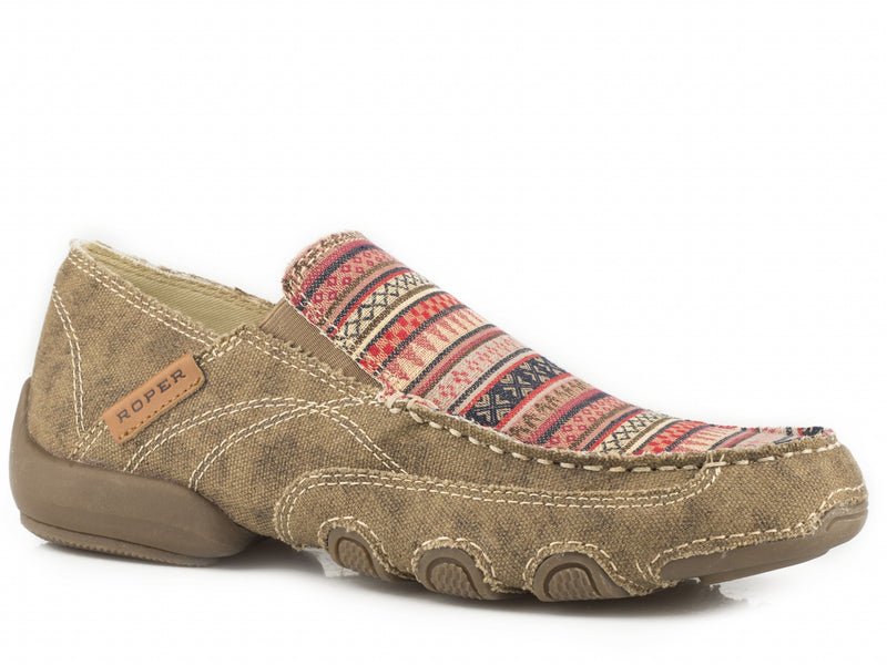 Roper Ladies Two Tone Daisy Driving Mocs