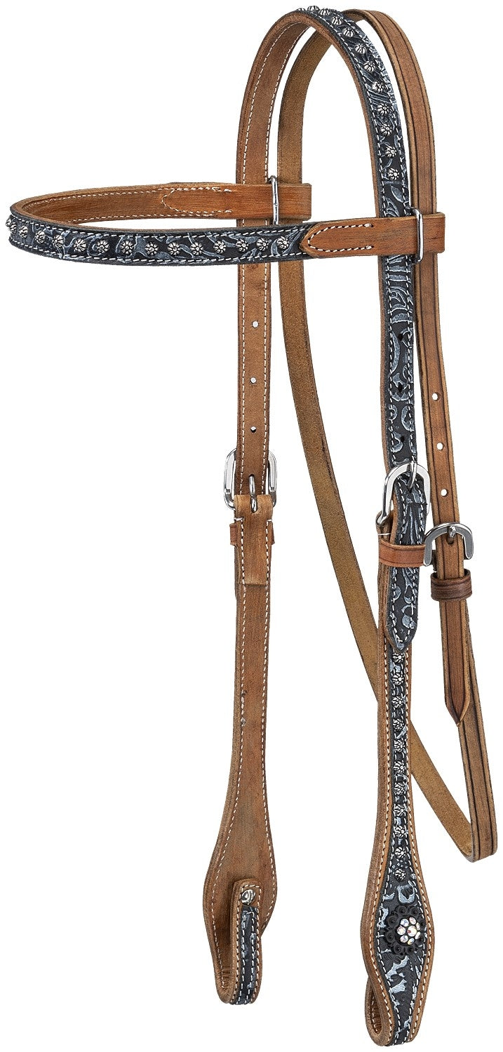 Tough-1 Onyx Brow Headstall