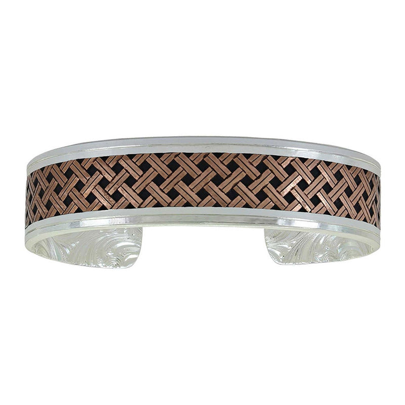 Montana Silversmiths Classic Legacy Weave Crossing Paths Cuff Bracelet