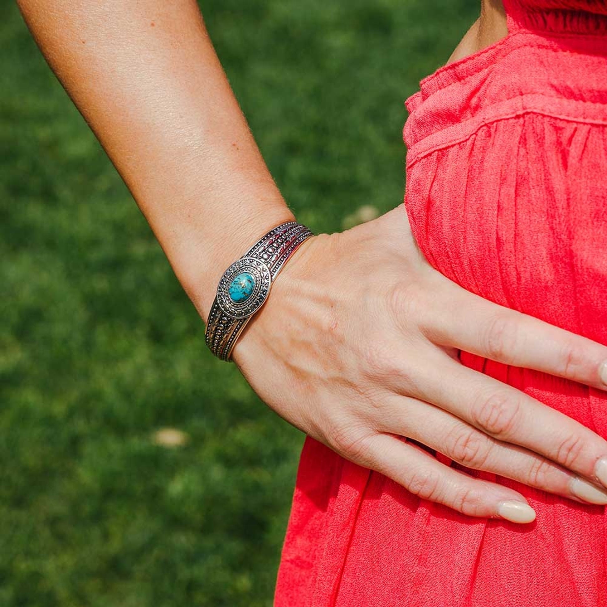 Montana Silversmiths At the Center Turquoise Bracelet