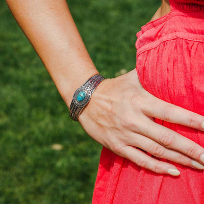Montana Silversmiths At the Center Turquoise Bracelet