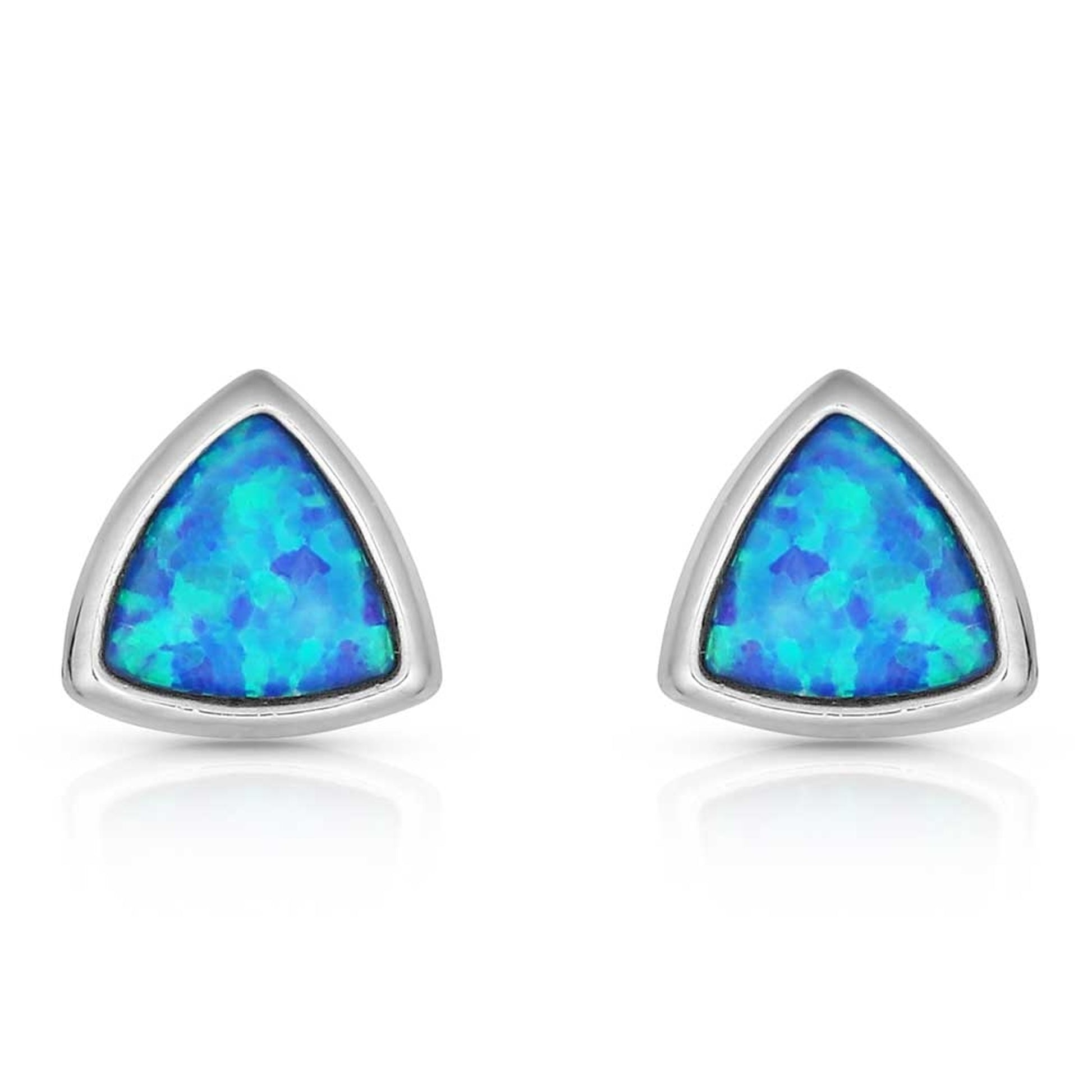 Montana Silversmiths River Lights Trillion Depths Post Earrings