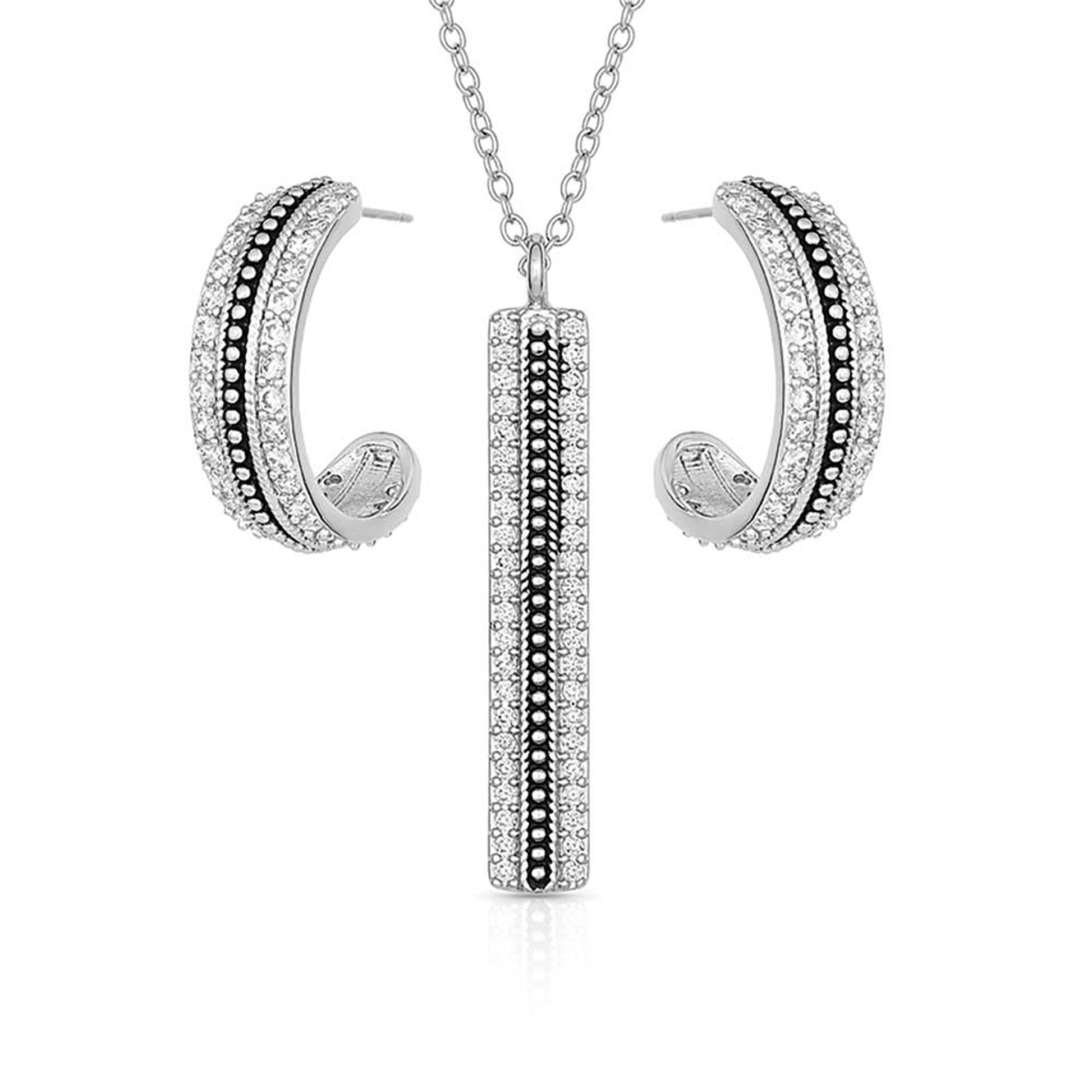 Montana Silversmiths Classic Haloed Beauty Jewelry Set