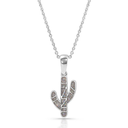 Montana Silversmiths Two Side To Every Cactus Necklace