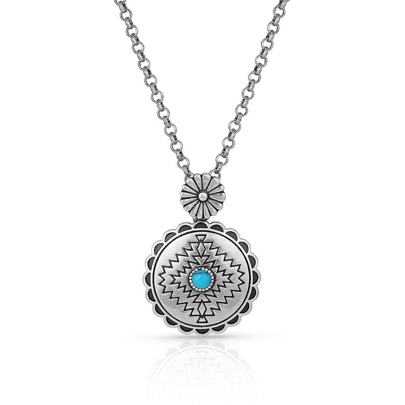 Montana Silversmiths Center of the Storm Turquoise Necklace