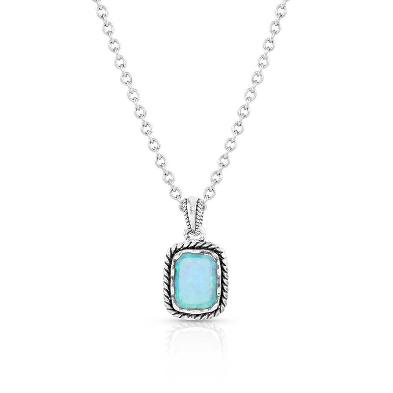Montana Silversmiths Emerald Pools Roped Silver Necklace