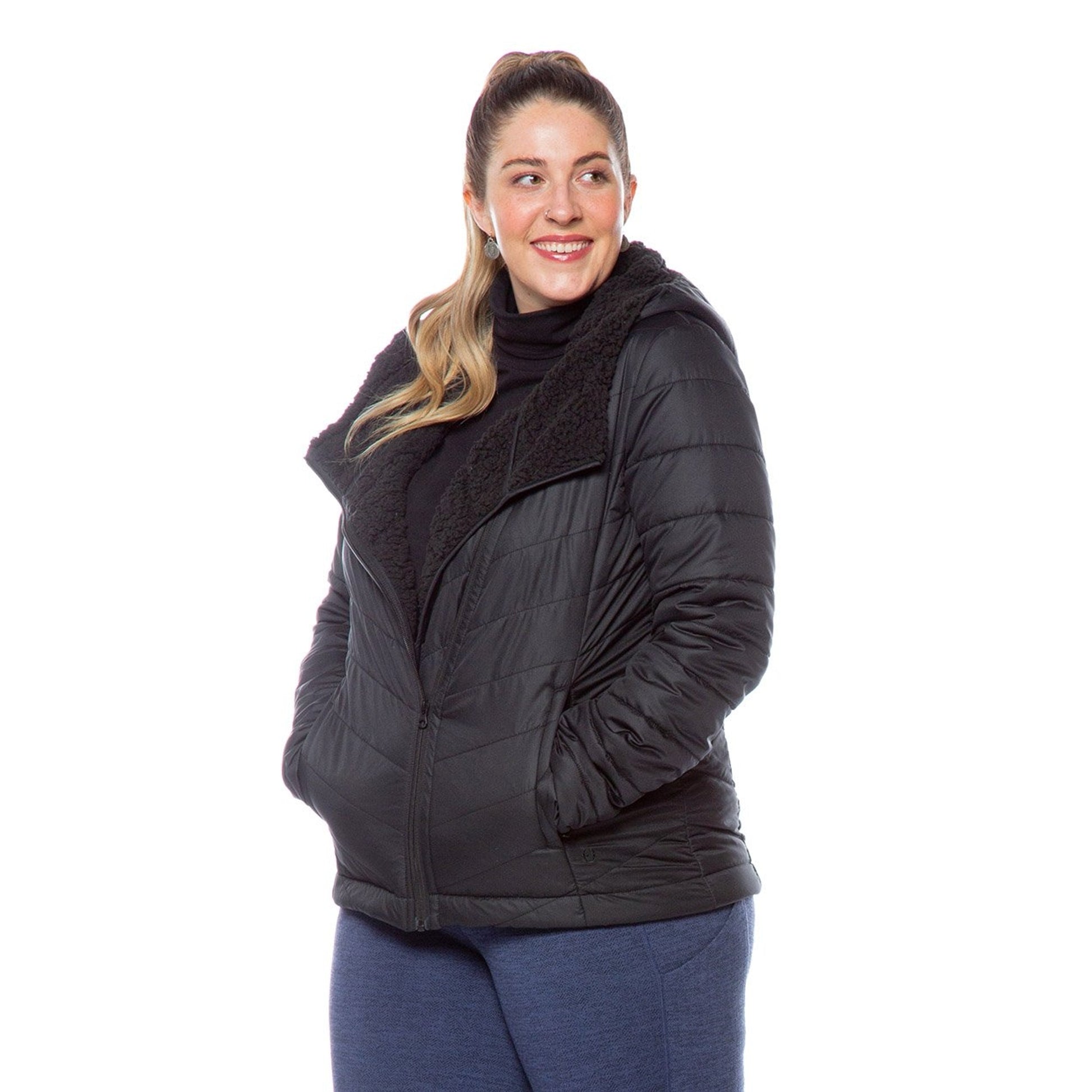 EQL by Kerrits Ladies Sherpa-Lined Quilted Jacket