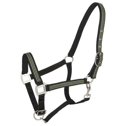 TuffRider Adjustable Nylon Breakaway Halter with Padded Crown and Nickel Hardware