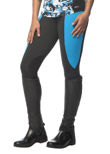 Kerrits Ladies Flow Rise Knee Patch Performance Tights