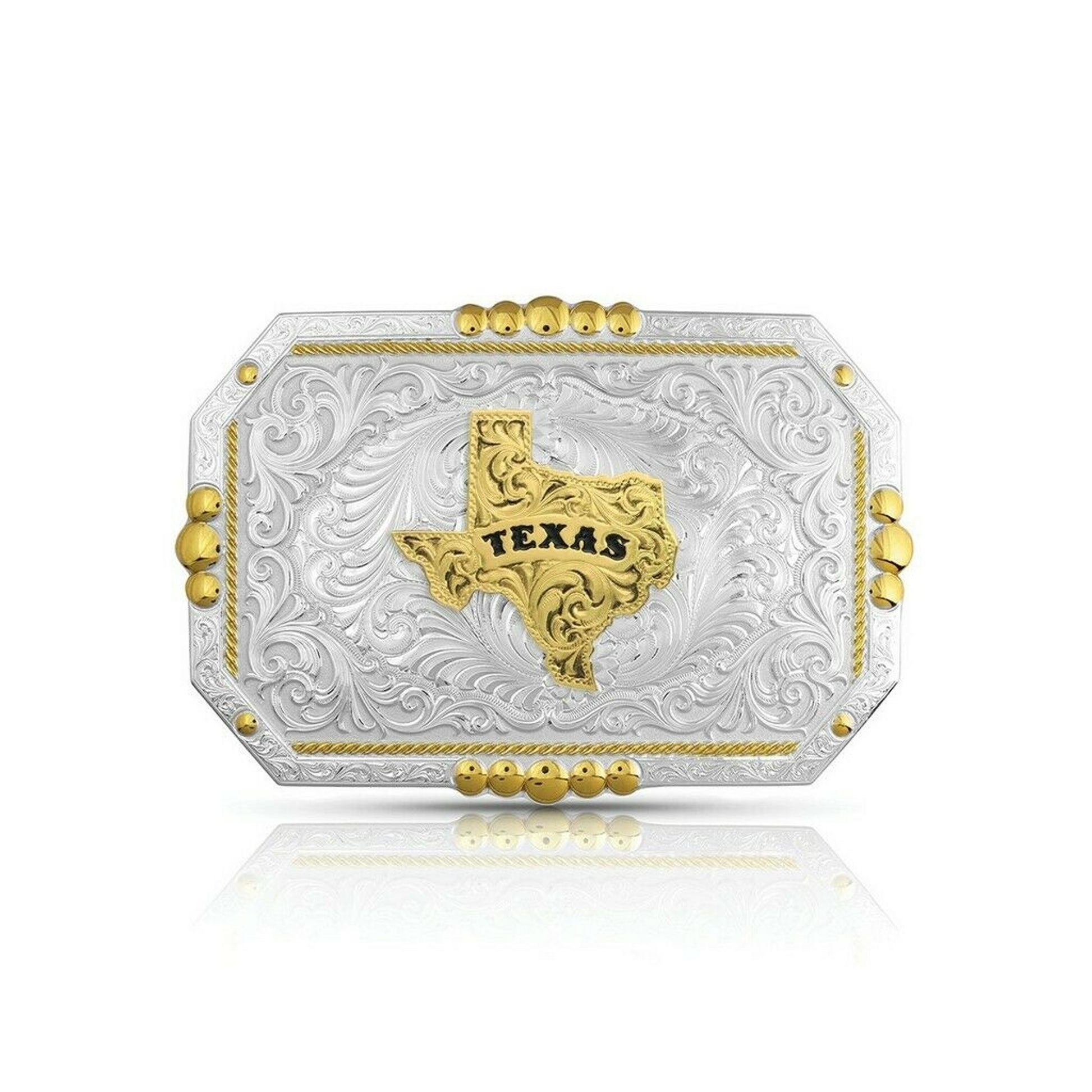 Montana Silversmiths Showpiece Of Texas Belt Buckle