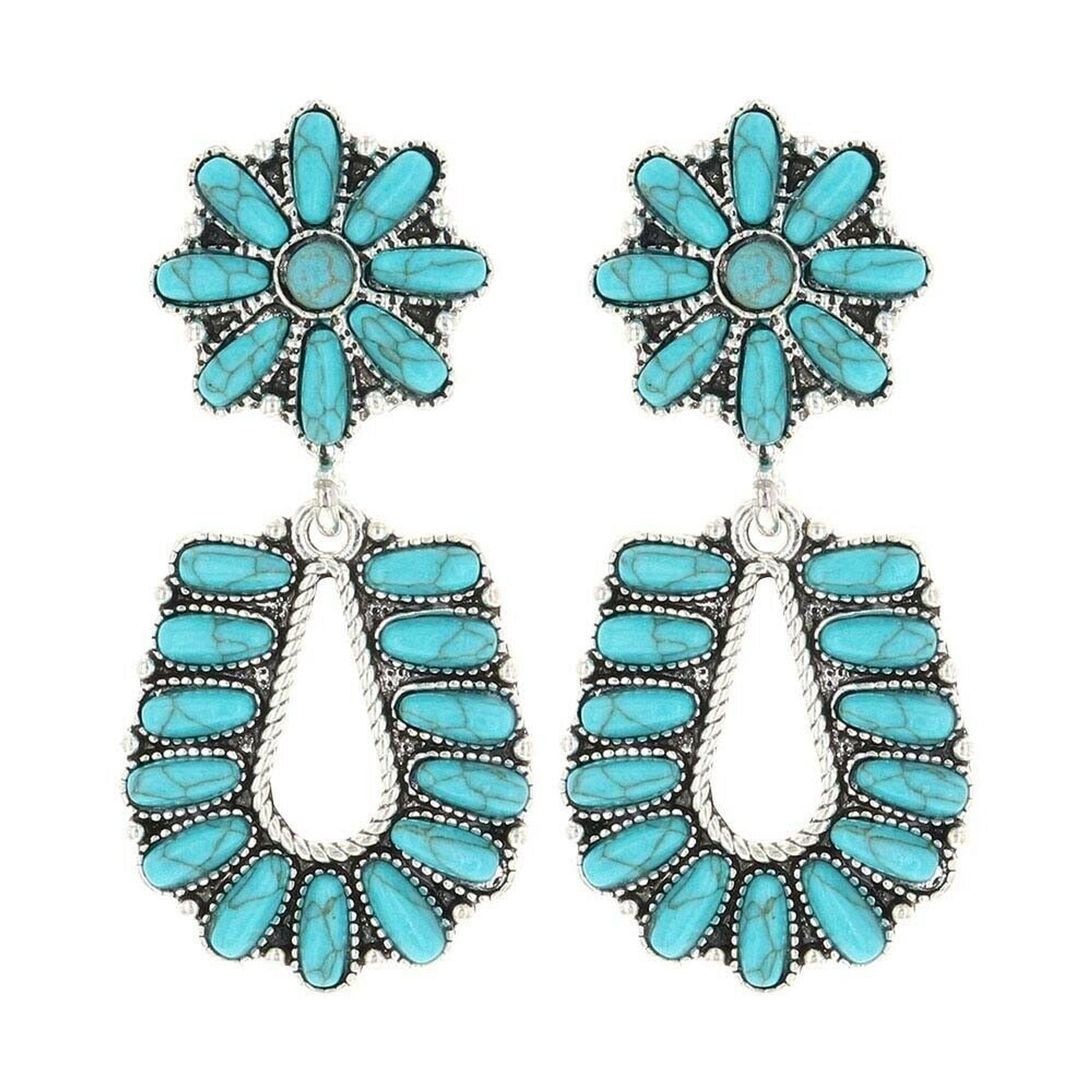 Montana Silversmiths Starred Horseshoe Attitude Earrings