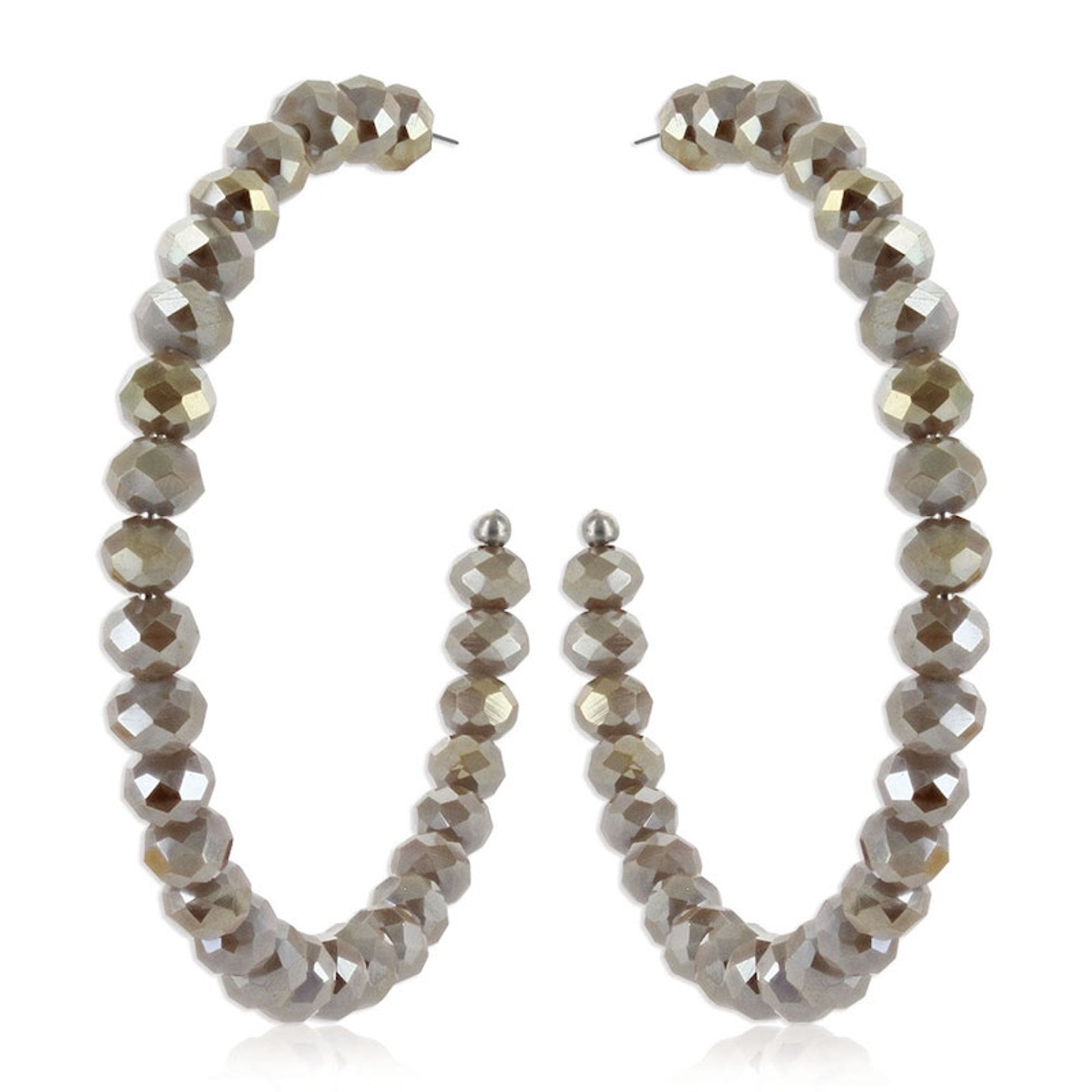 Montana Silversmiths Bedazzled Disco Attitude Hoop Earrings