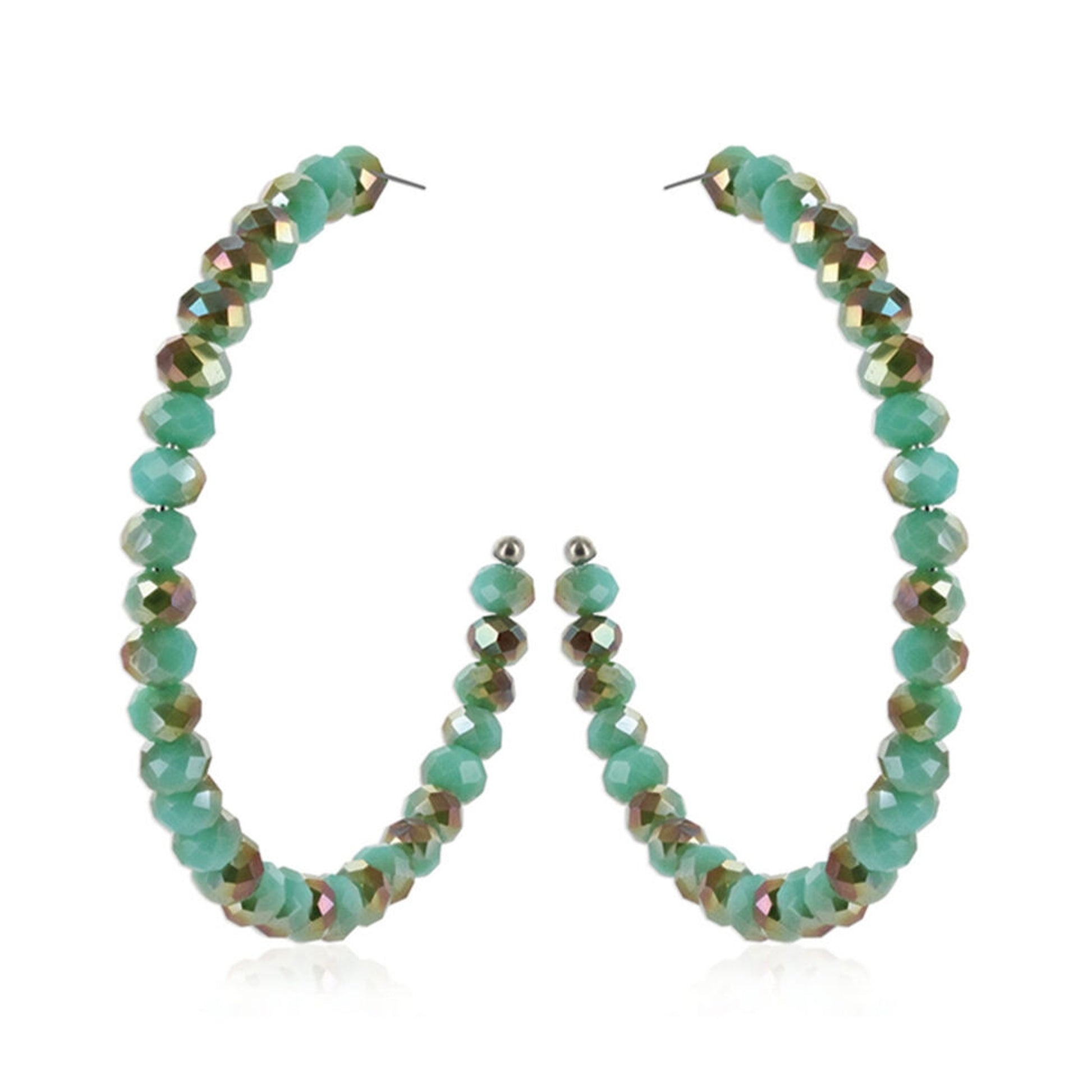 Montana Silversmiths Bedazzled Earthly Hoop Earrings