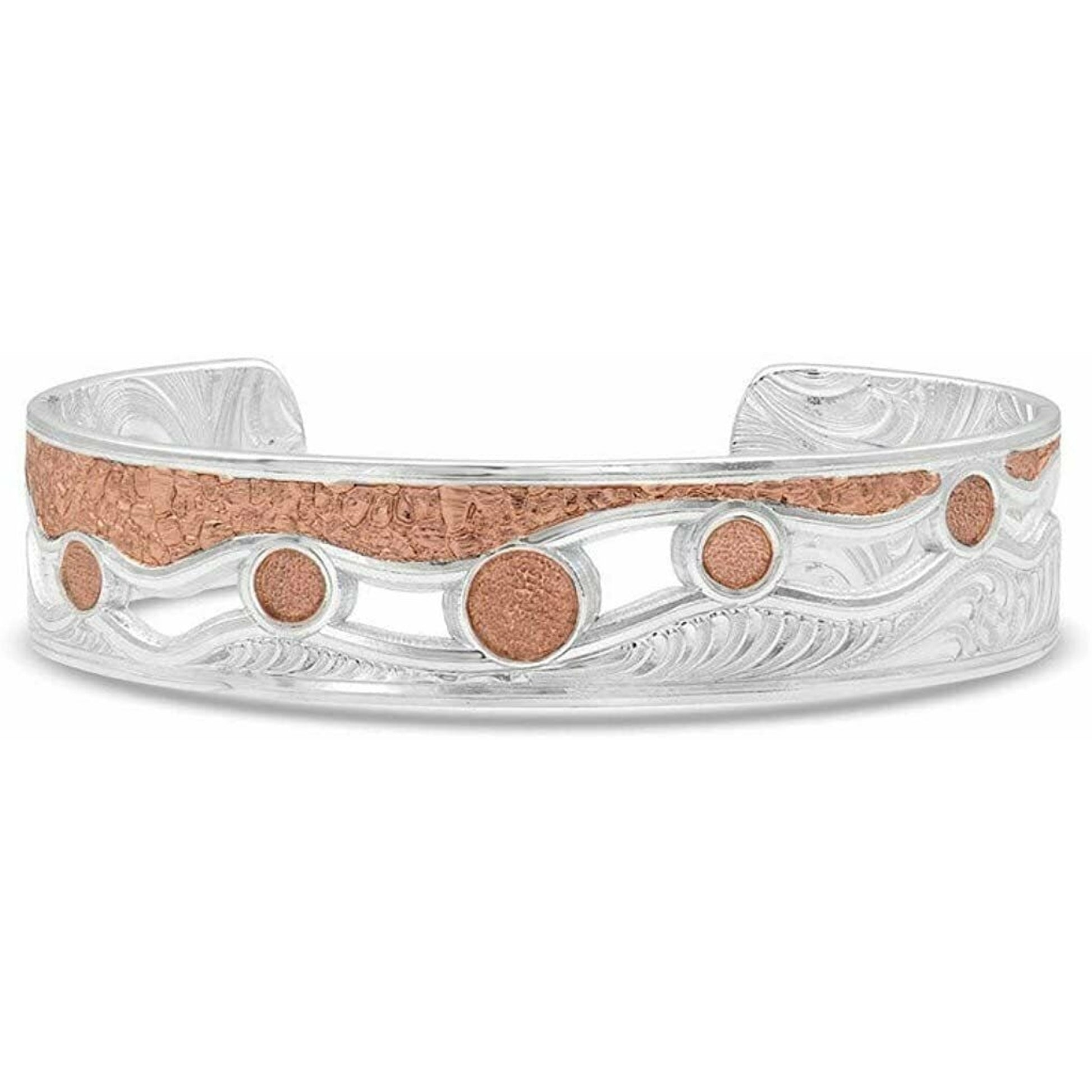Montana Silversmiths Ladies Riding The River Wild Cuff Bracelet