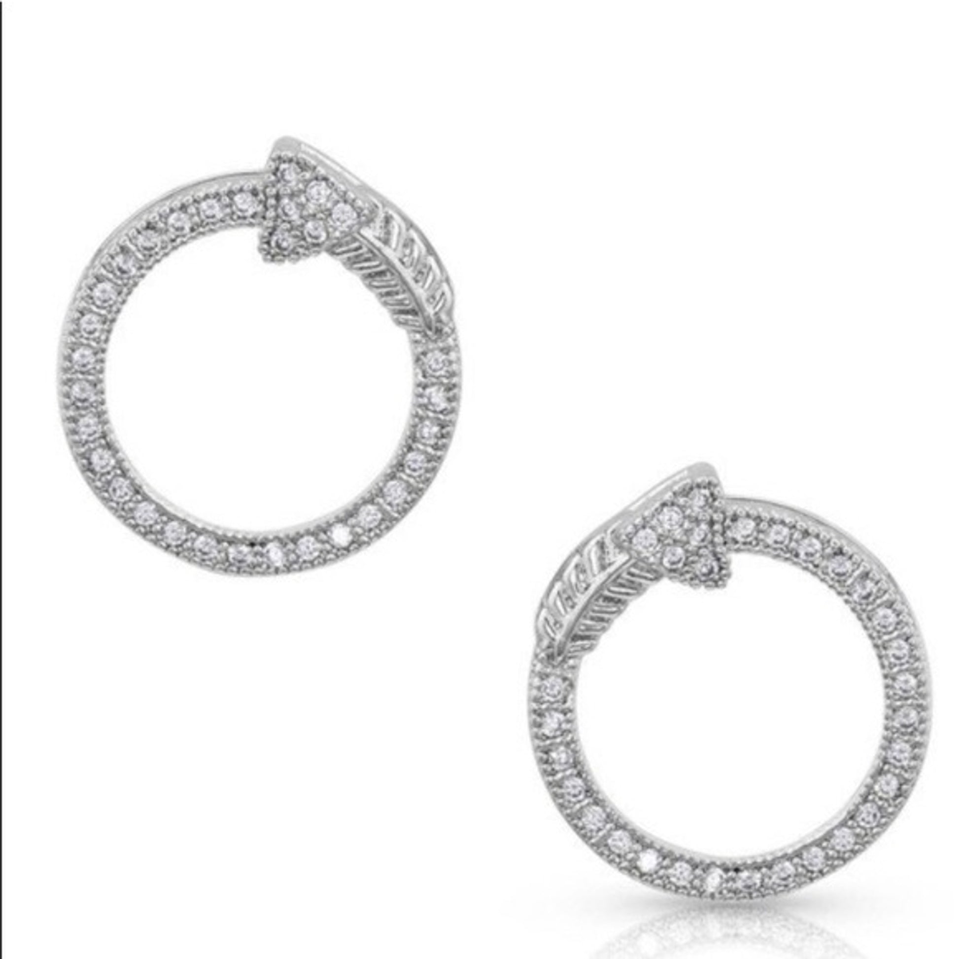 Montana Silversmiths Ladies Eternity Arrow Earrings