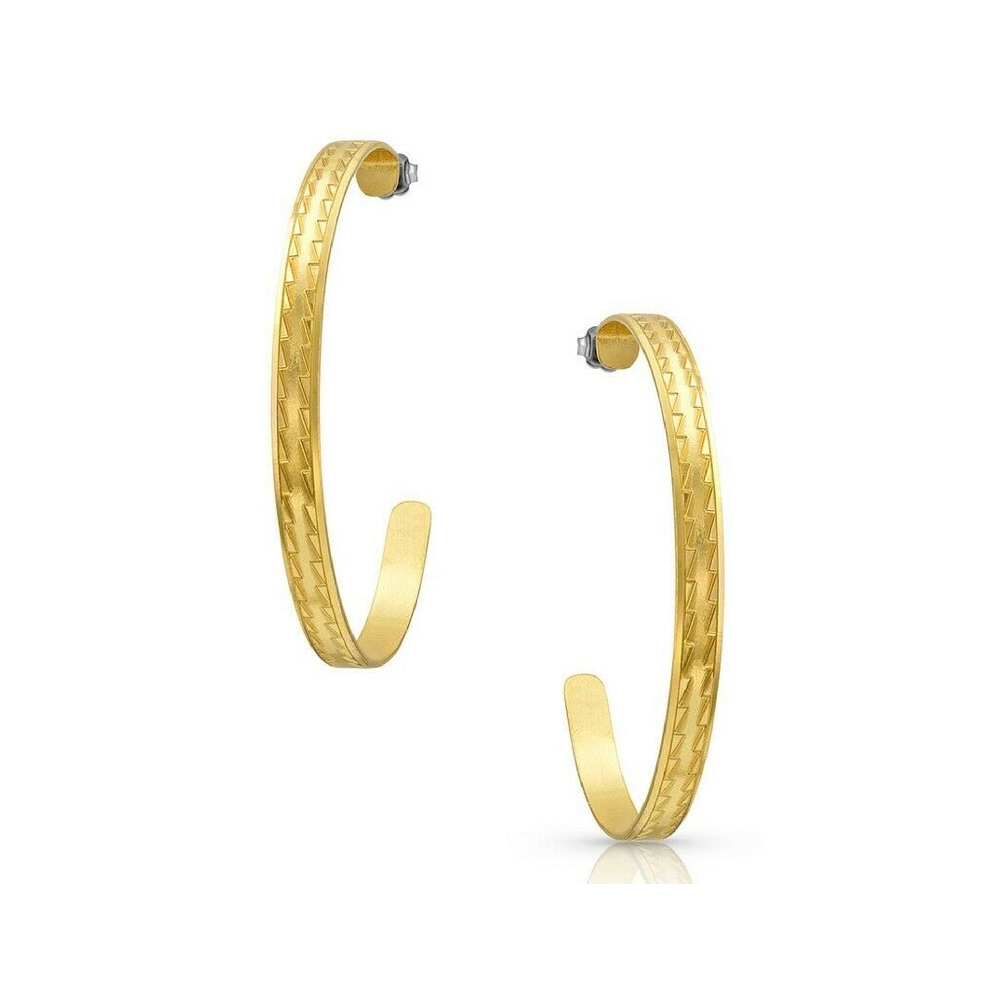 Montana Silversmiths Inside Track Post Hoop Earrings