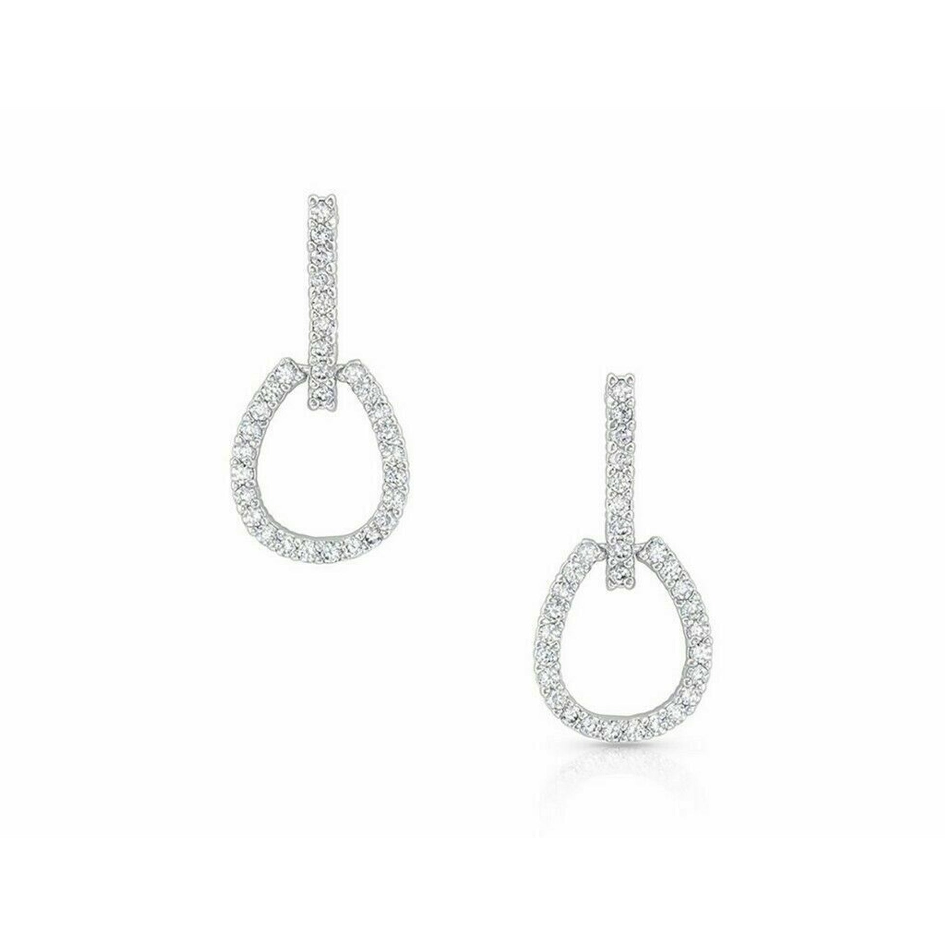 Montana Silversmiths Glittering Tapadero Crystal Earrings