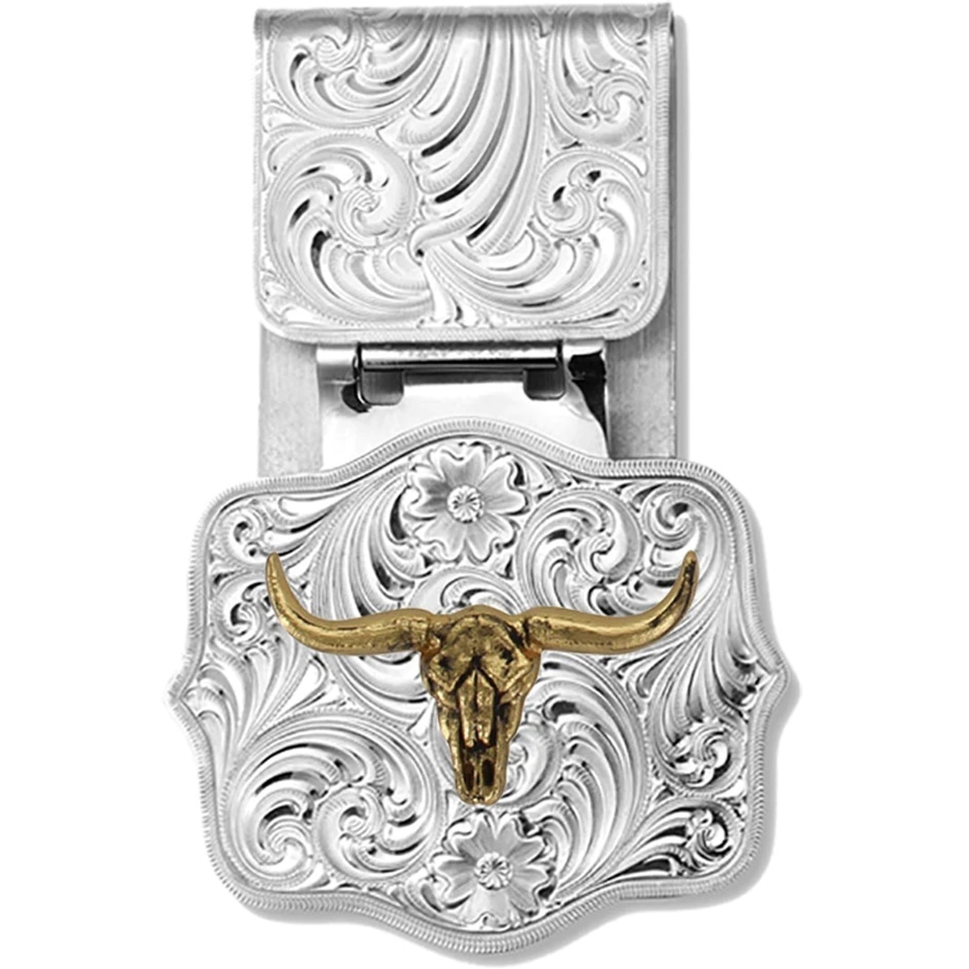 Montana Silversmiths Hinged Legacy Texas Outline Money Clip