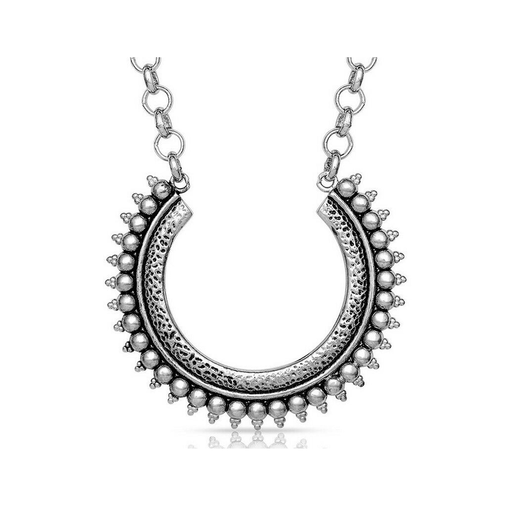 Montana Silversmiths Necklace Sun Ray Horseshoe Necklace