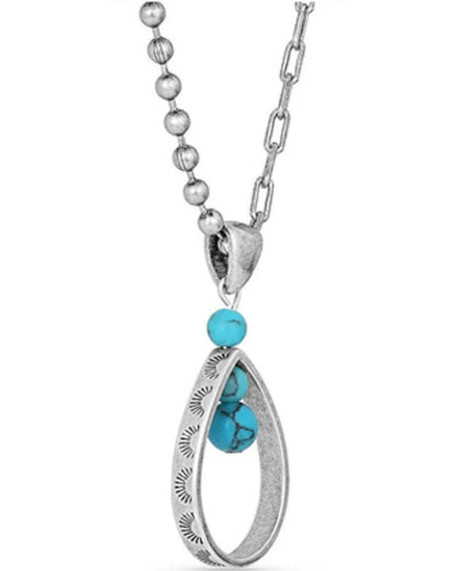 Montana Silversmiths Down To Earth Teardrop Necklace