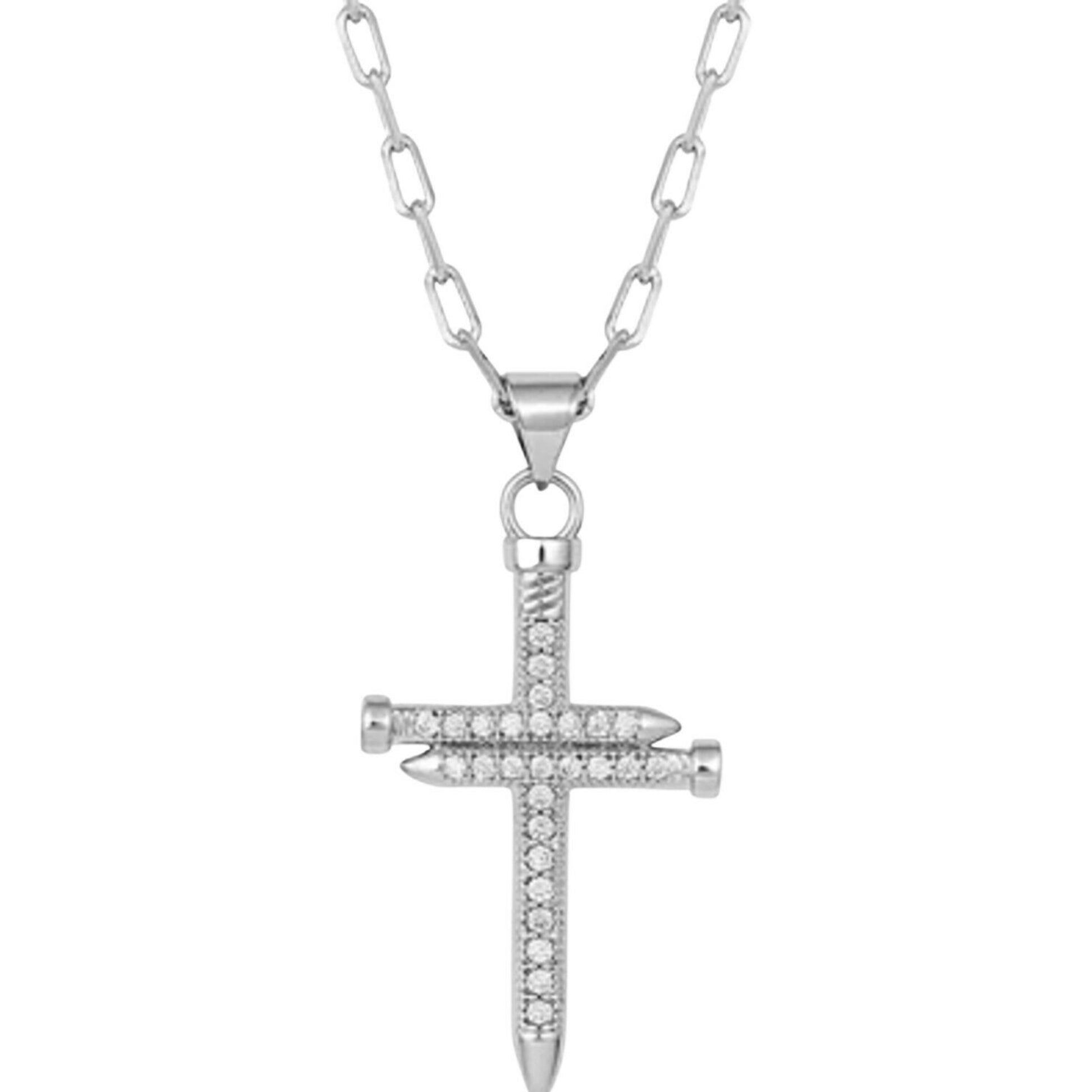 Montana Silversmiths Sparkling Buffy Cross Necklace