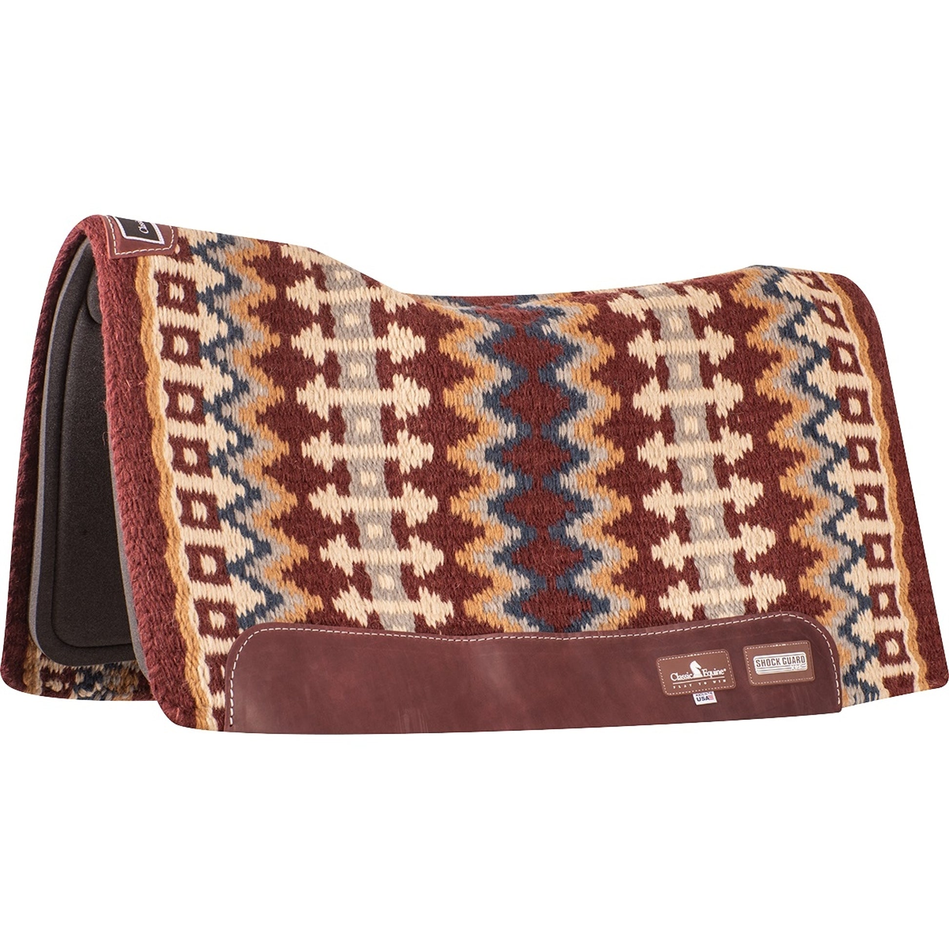 Classic Equine Shock Guard Blanket Top Saddle Pad - 3/4-inch Thick